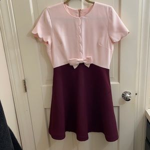 Ted Baker pink bow Adeline dress sz 3